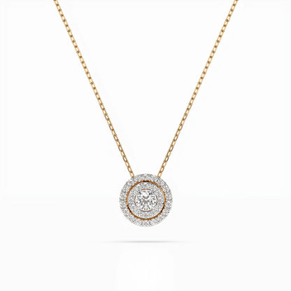 Illusion Necklace (Round), 0.09 ct — 104-10043