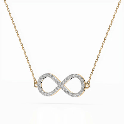 Minimalism Necklace (Round), 0.19 ct — 104-10068
