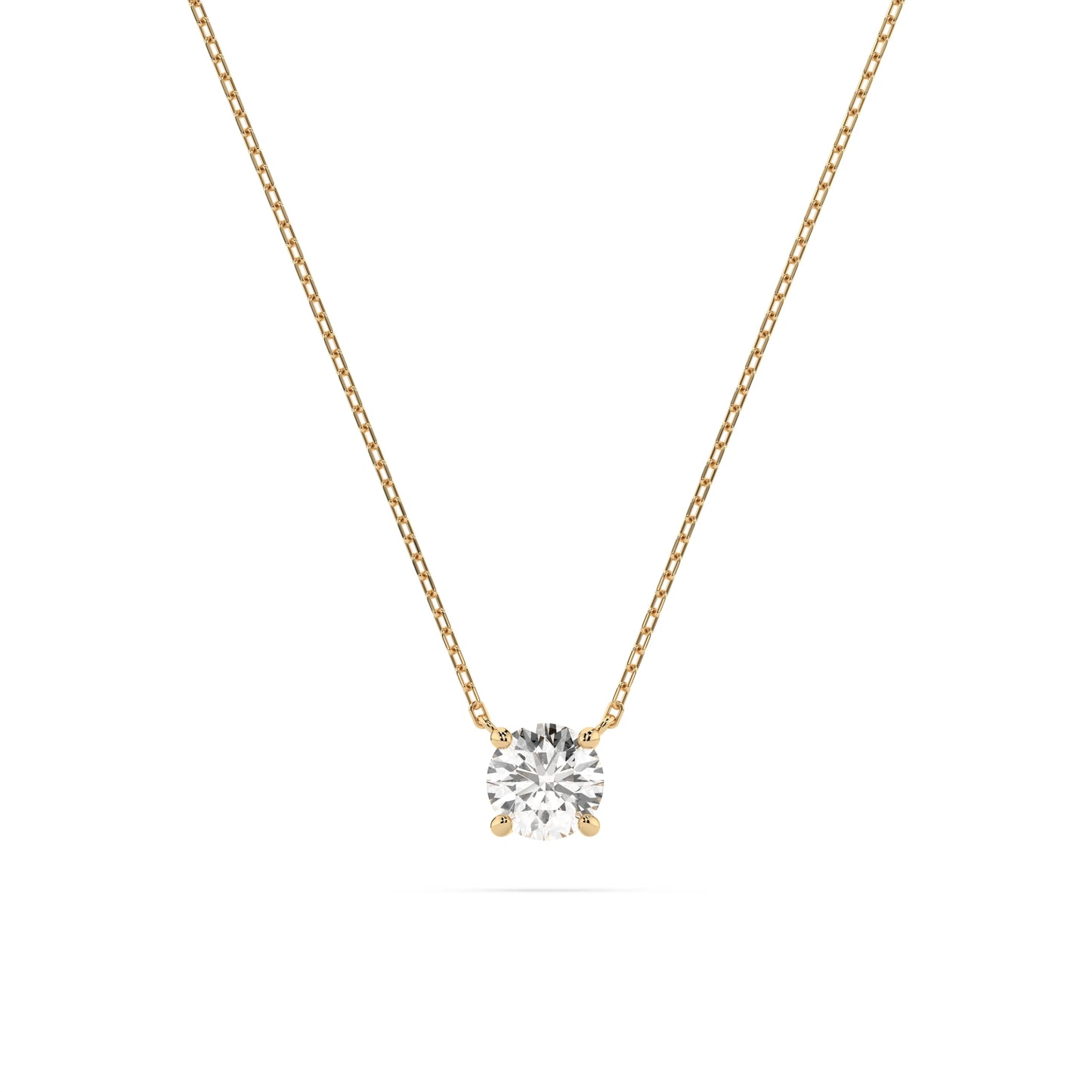 Solitaire Necklace (Round), 0.3 ct — 104-10040(4.2)