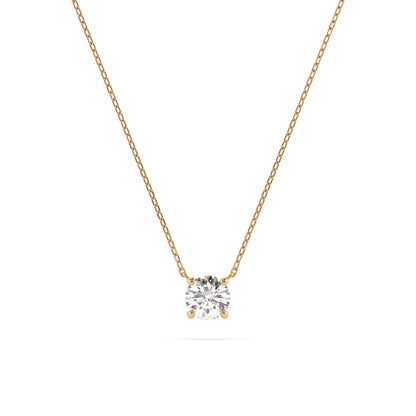 Solitaire Necklace (Round), 0.3 ct — 104-10040(4.2)