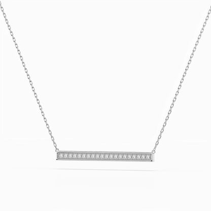 Minimalism Necklace (Round), 0.12 ct — 104-10024