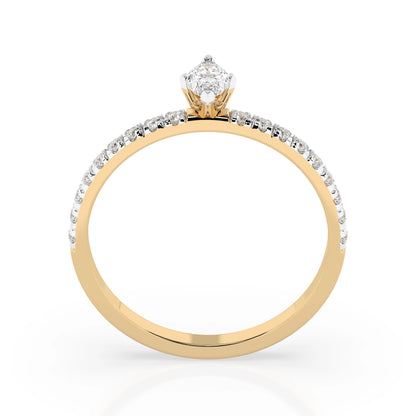 Solitaire Eternity Ring (Marquise), 0.15 ct — 101-10181/4(0.15)MARQUISE
