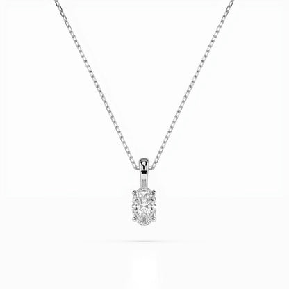 Solitaire Necklace (Oval), 0.3 ct — 104-10069(0.30)OV