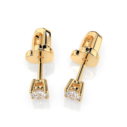 Solitaire Butterfly Earring (Round), 0.3 ct — 102-10012/1(3.4)