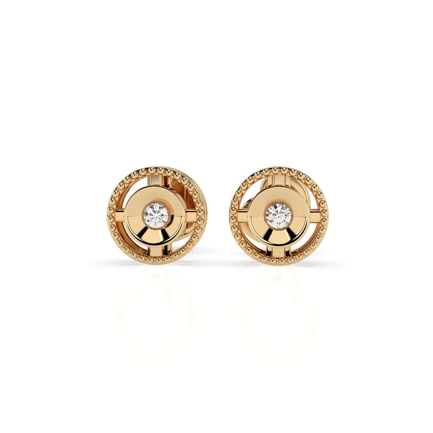 Minimalism Earring (Round), 0.04 ct — 102-10052