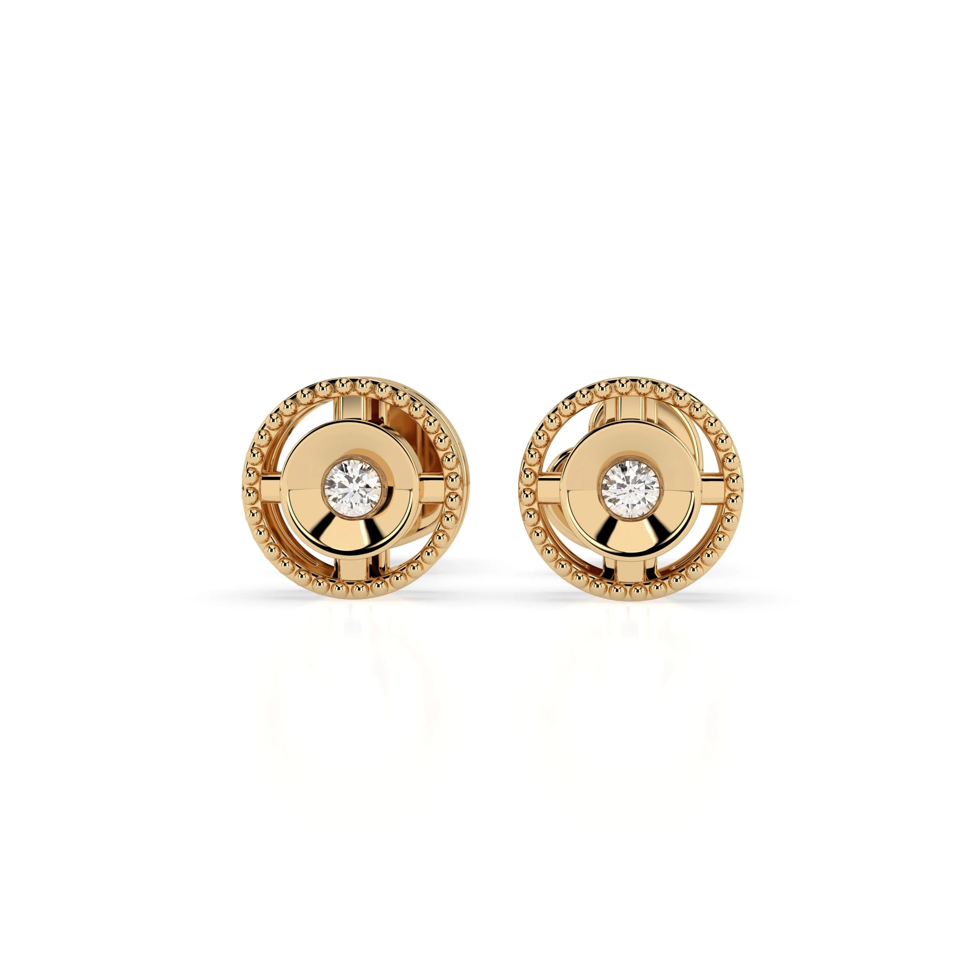 Minimalism Earring (Round), 0.04 ct — 102-10052