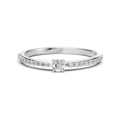 Solitaire Eternity Ring (Round), 0.1 ct — 101-10116/2(3.0)