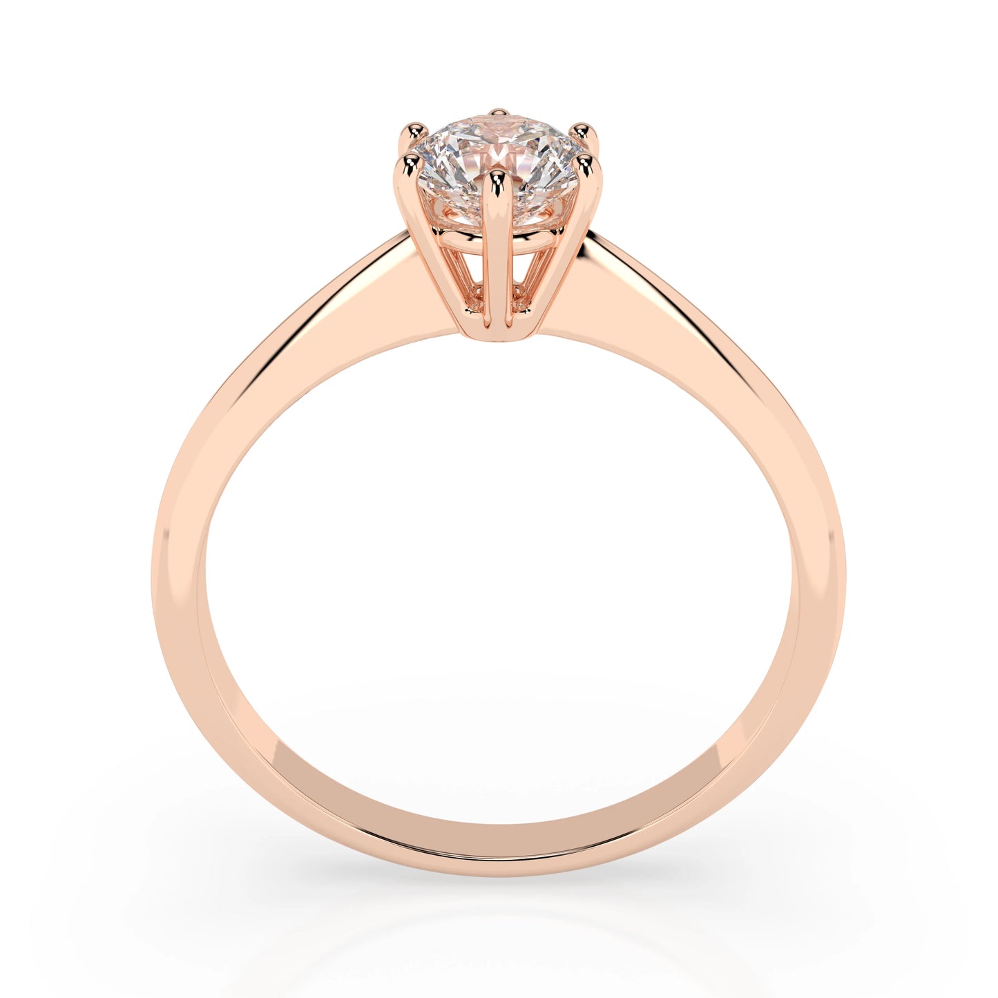 Solitaire Ring (Round), 0.35 ct — 101-10027(4.5)