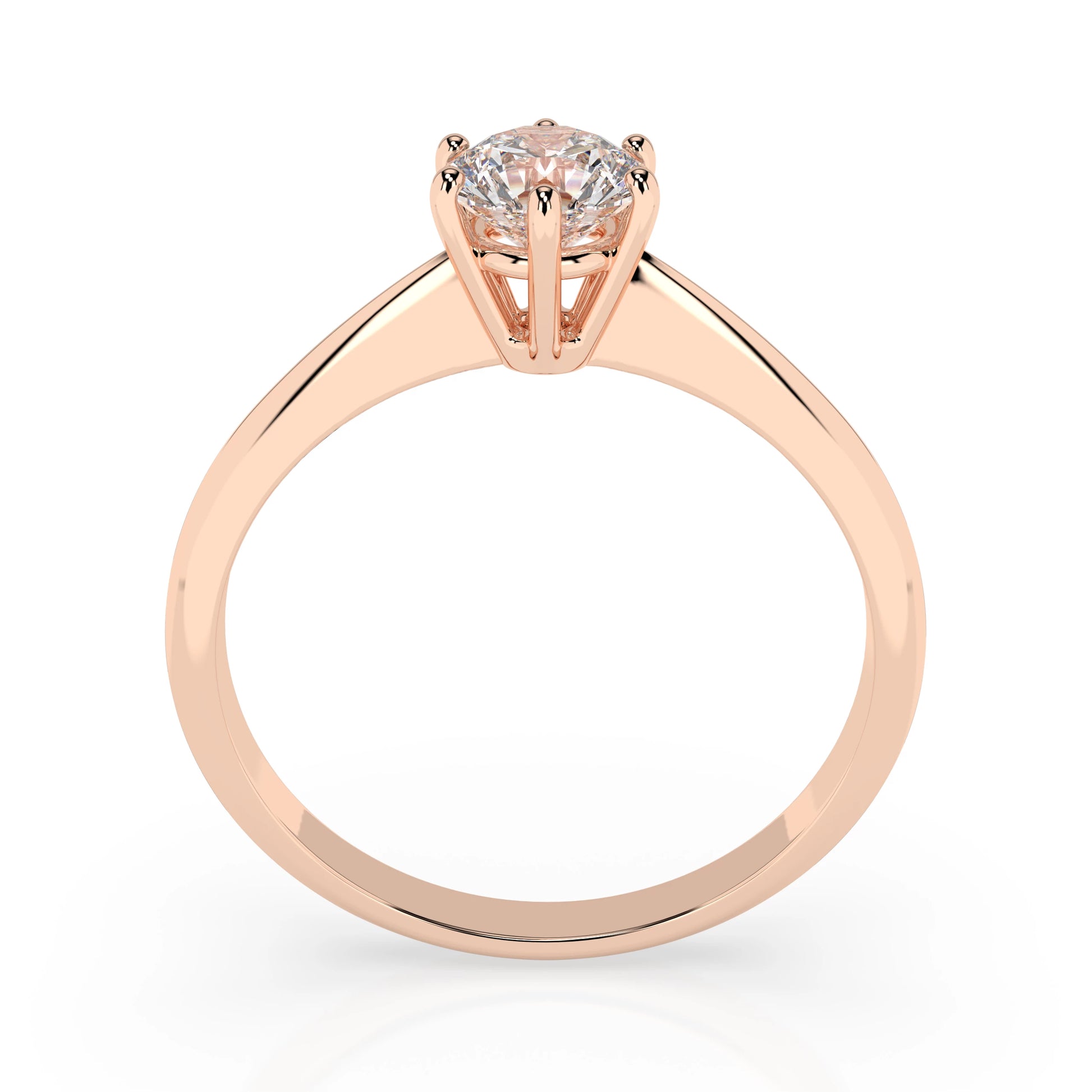 Solitaire Ring (Round), 0.35 ct — 101-10027(4.5)