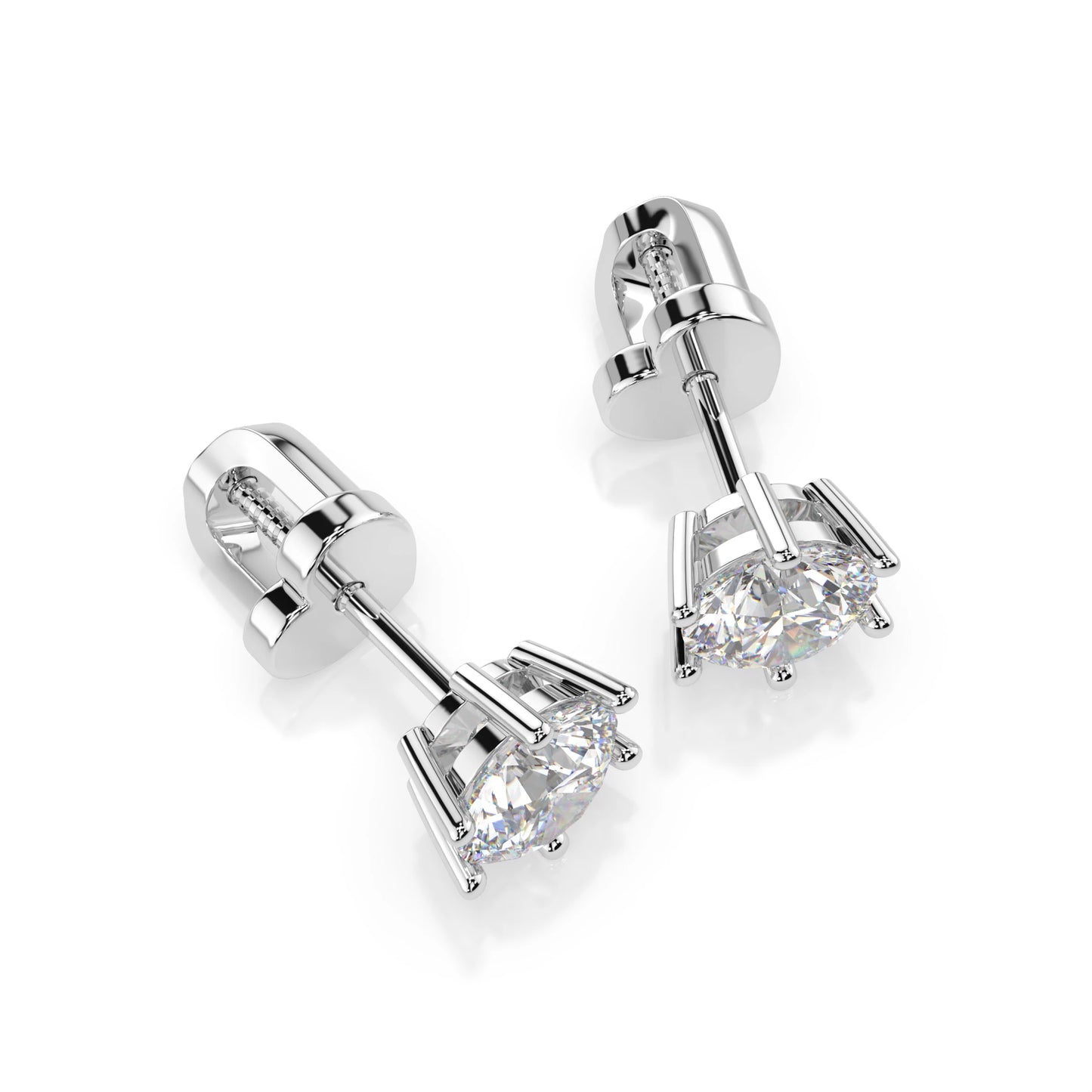 Solitaire Butterfly Earring (Round), 0.8 ct — 102-10151(4.7)