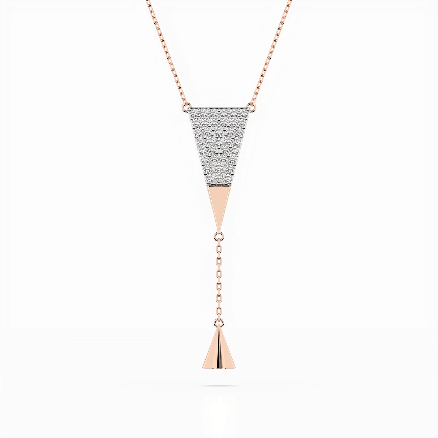 Minimalism Necklace (Round), 0.22 ct — 104-10018