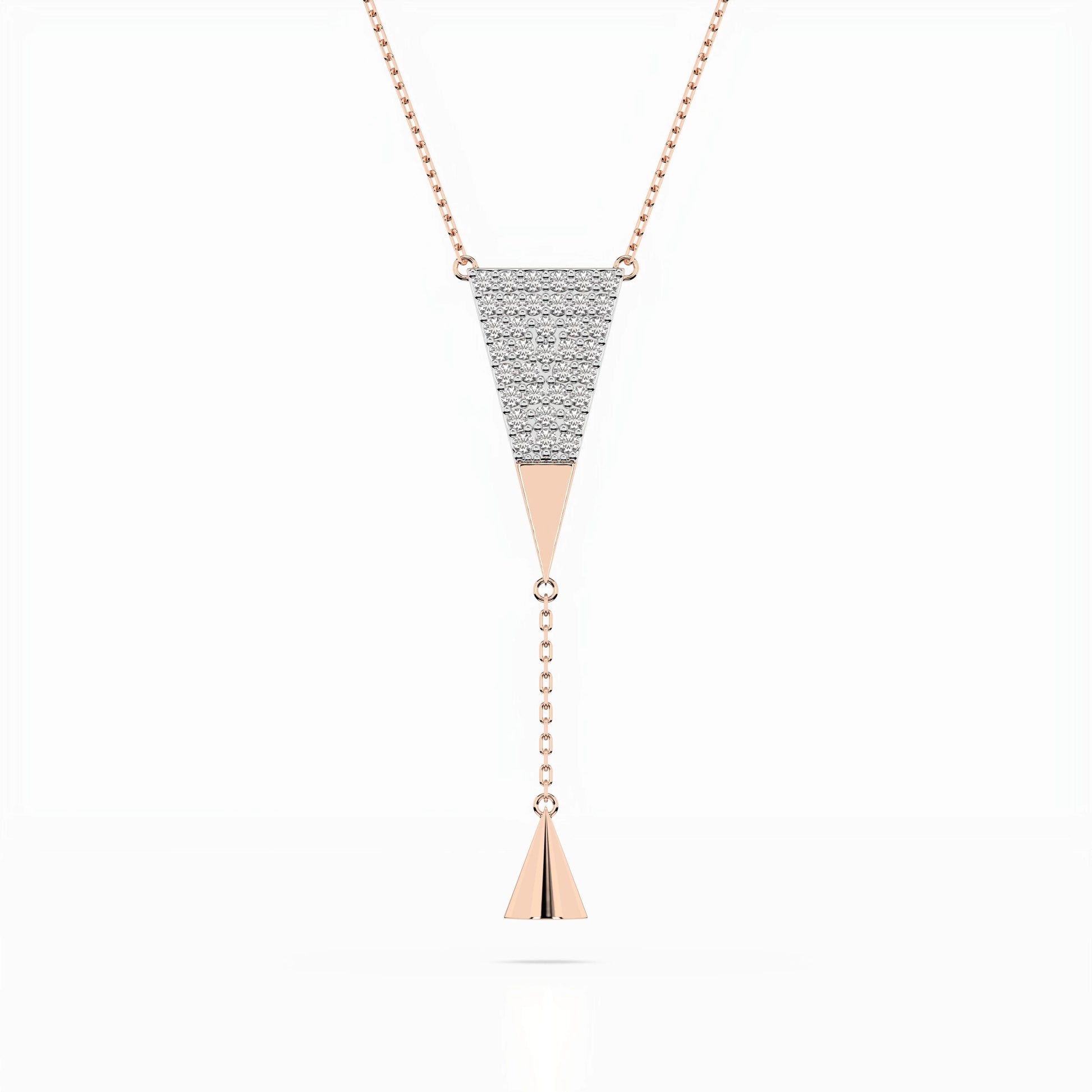 Minimalism Necklace (Round), 0.22 ct — 104-10018