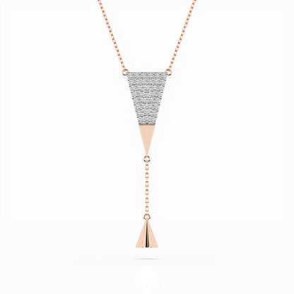 Minimalism Necklace (Round), 0.22 ct — 104-10018