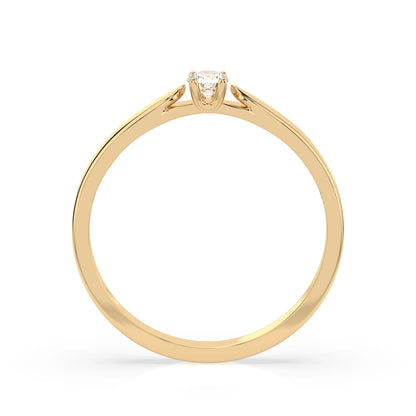Solitaire Ring (Round), 0.08 ct — 101-10046(2.7)