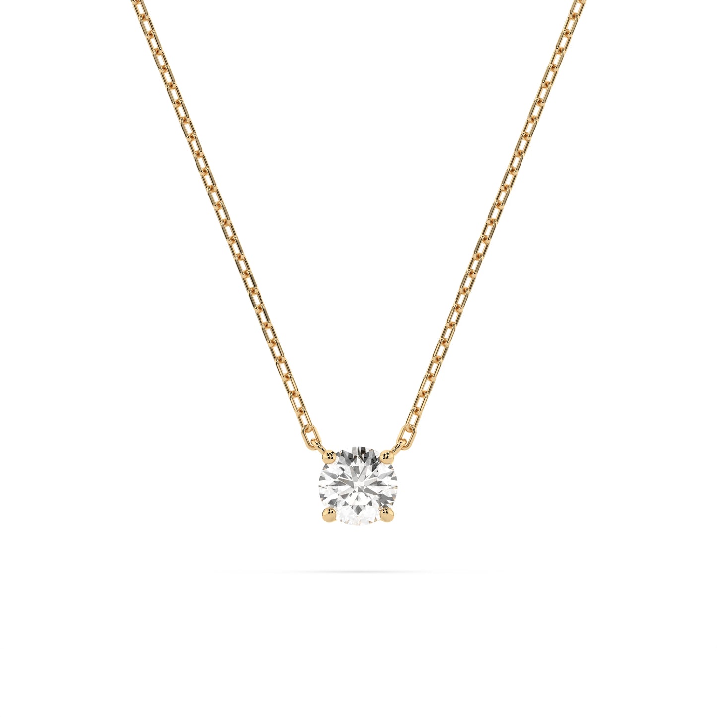 Solitaire Necklace (Round), 0.1 ct — 104-10040(3.0)