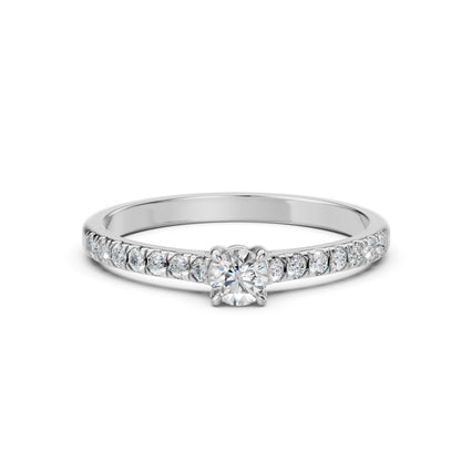 Solitaire Eternity Ring (Round), 0.2 ct — 101-10094(3.7)