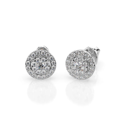 Illusion Earring (Round), 0.12 ct — 102-10018(2.5)