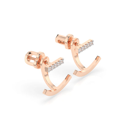 Minimalism Earring (Round), 0.15 ct — 102-10084