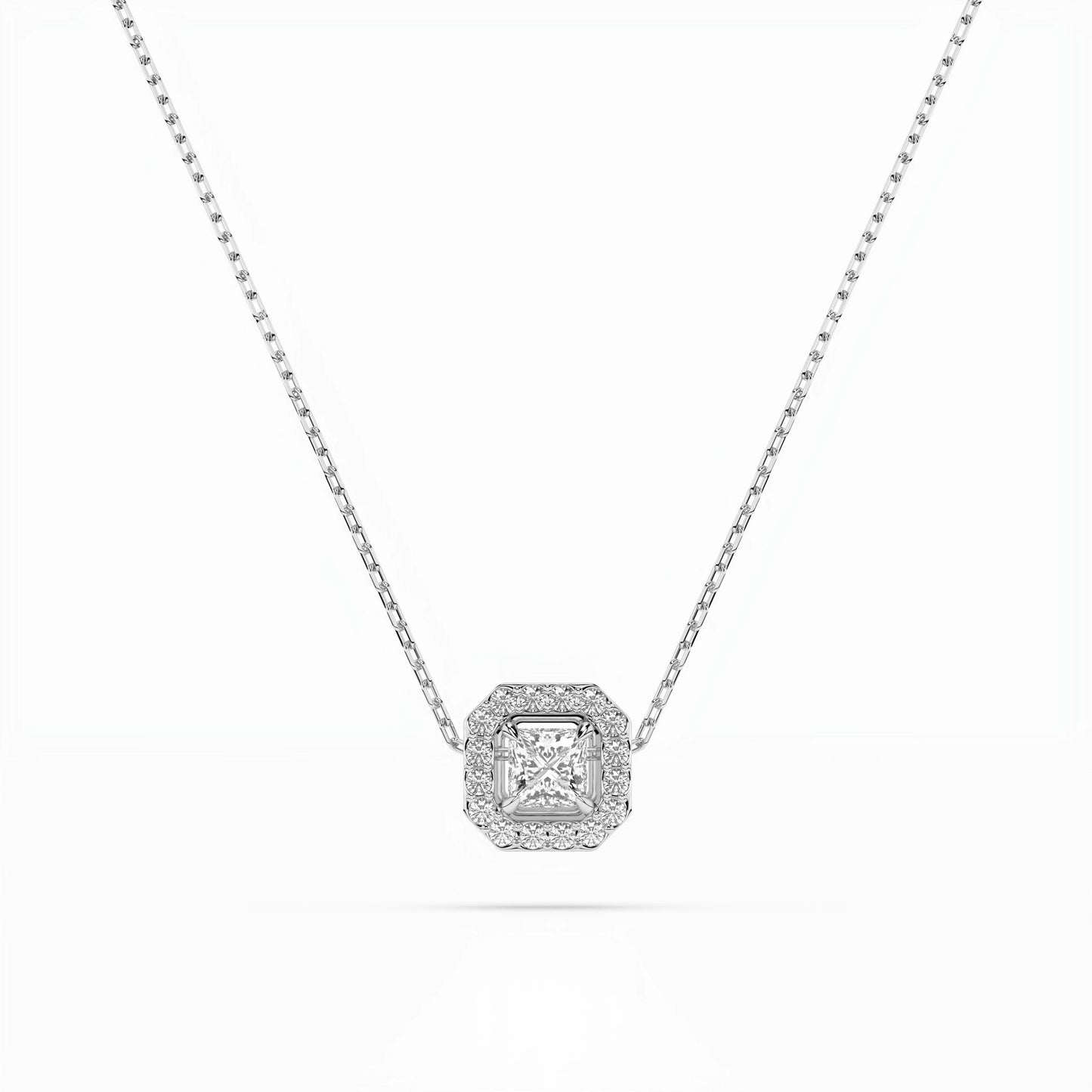 Solitaire Eternity Necklace (Princess), 0.17 ct — 104-10045(3.0)PR