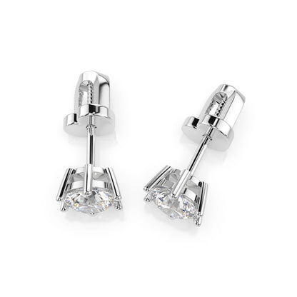Solitaire Butterfly Earring (Round), 0.8 ct — 102-10151(4.7)