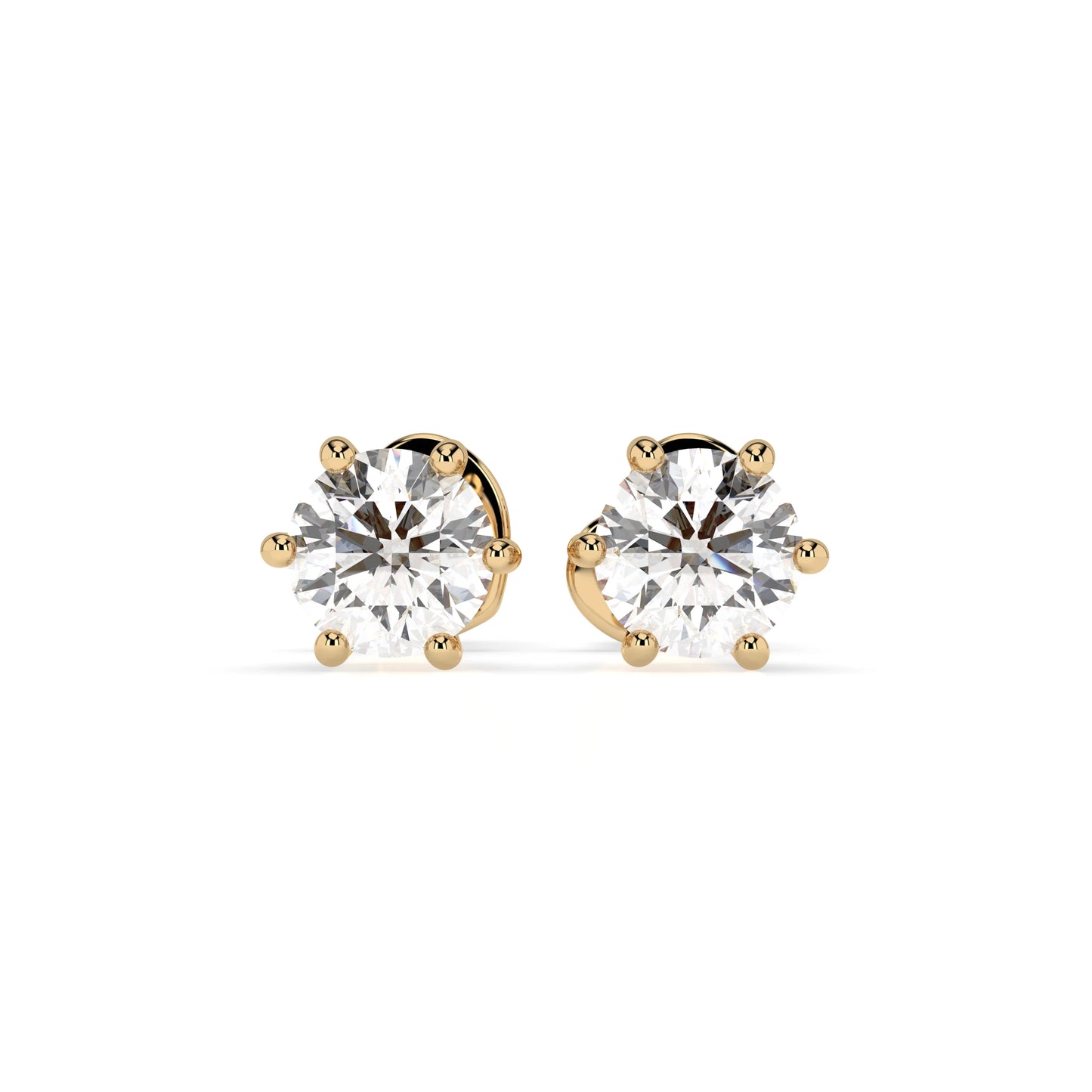 Solitaire Butterfly Earring (Round), 0.6 ct — 102-10027(4.2)