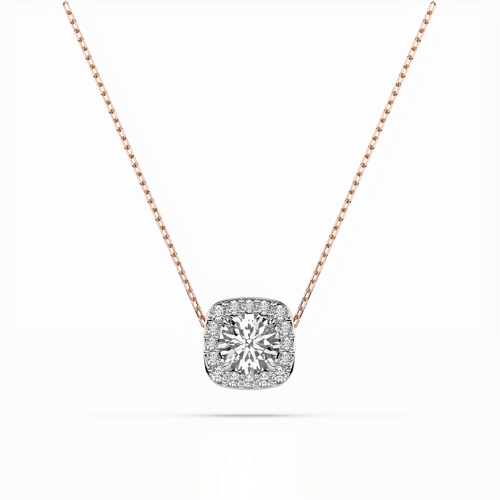 Solitaire Eternity Necklace (Round), 0.4 ct — 104-10057(4.7)