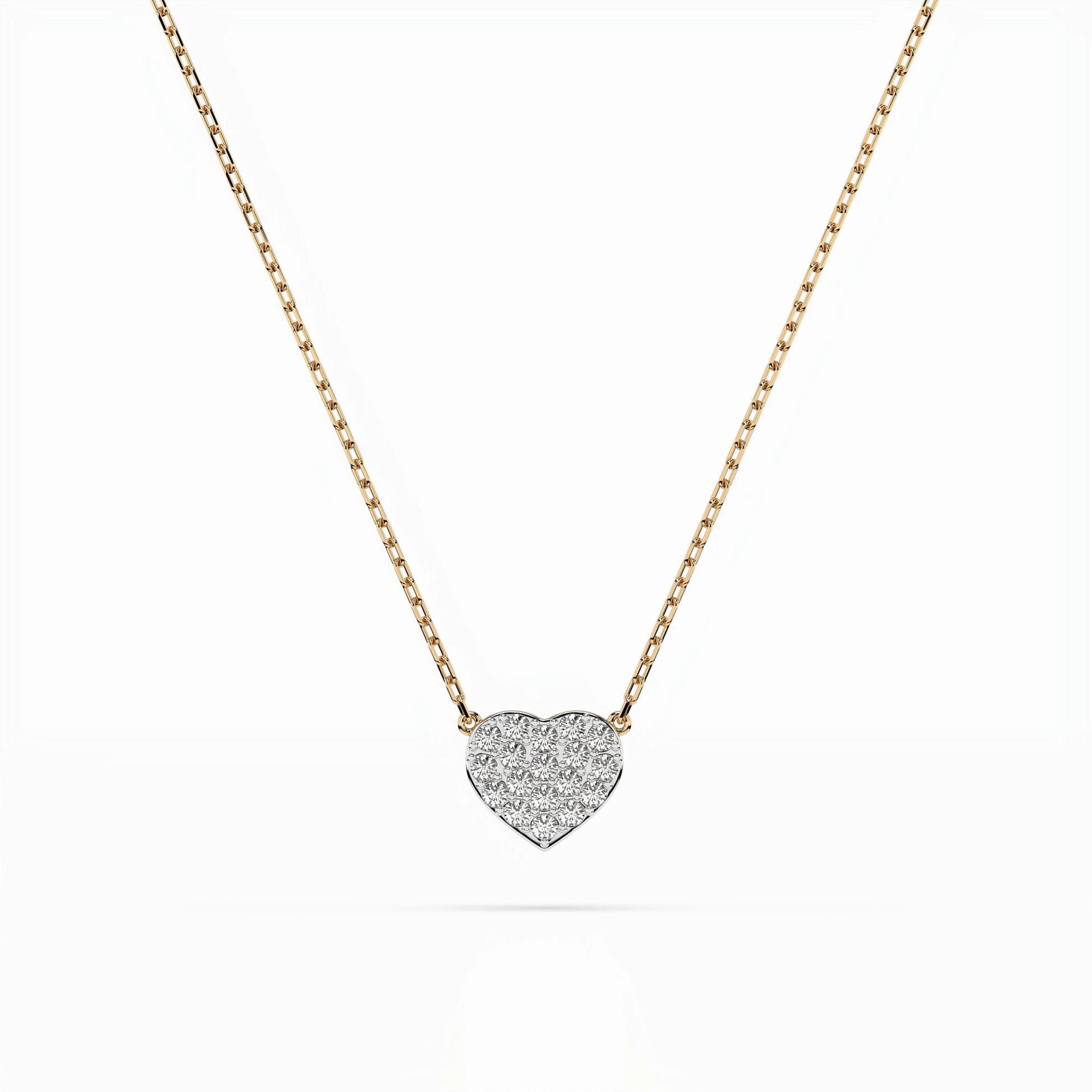 Illusion Necklace (Round), 0.09 ct — 104-10059