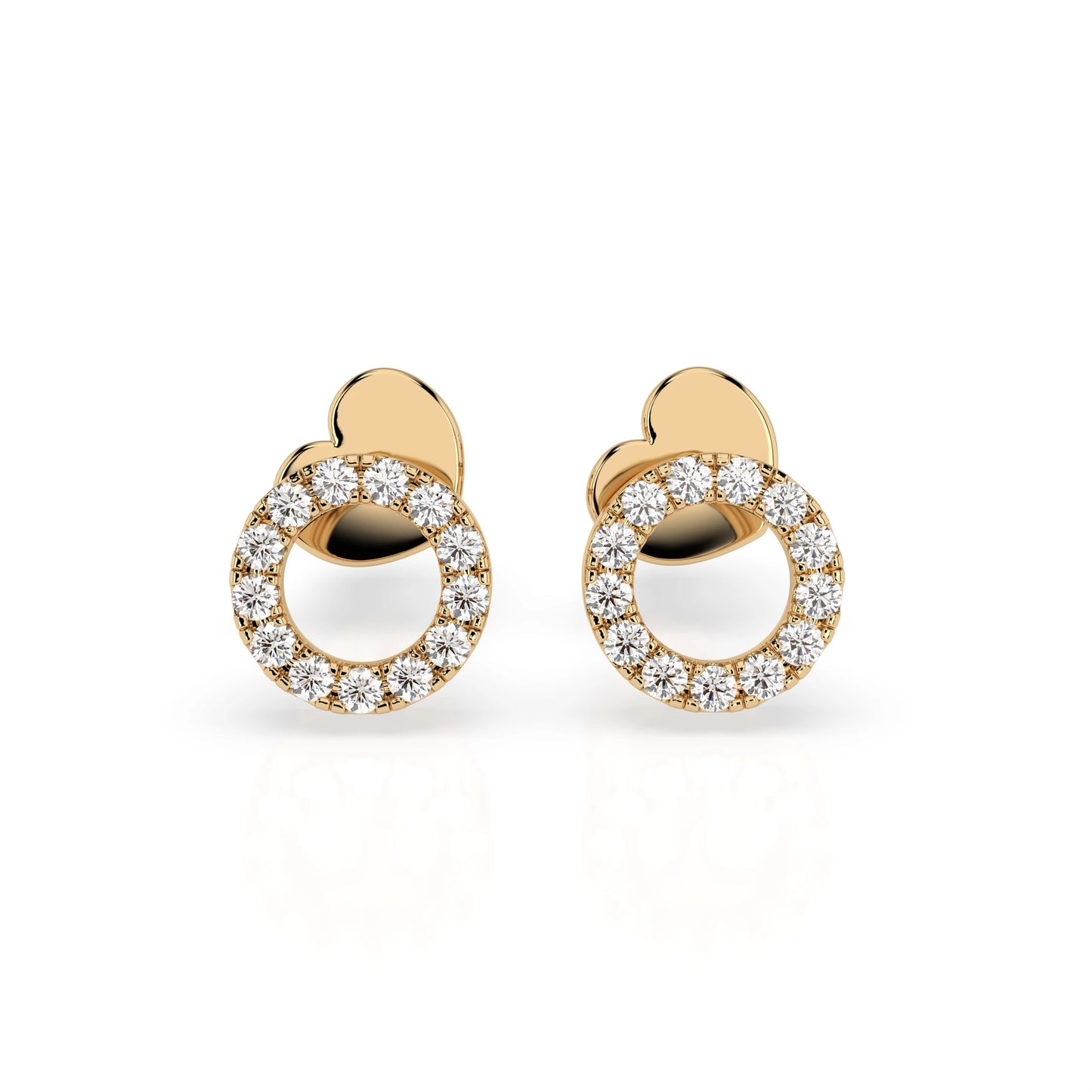 Minimalism Earring (Round), 0.16 ct — 102-10055
