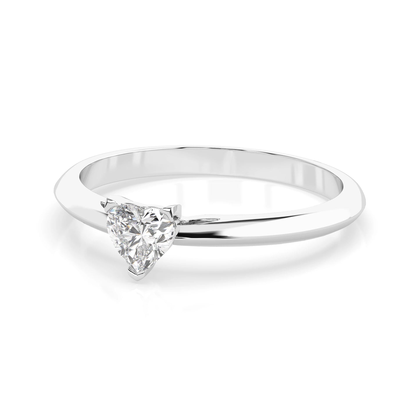 Solitaire Ring (Heart), 0.3 ct — 101-10190(0.30)HRT