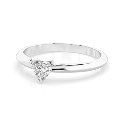Solitaire Ring (Heart), 0.3 ct — 101-10190(0.30)HRT