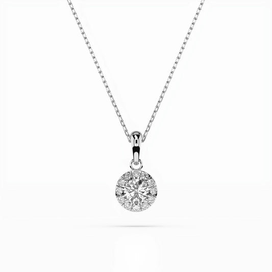 Solitaire Eternity Necklace (Round), 0.2 ct — 104-10053(3.7)