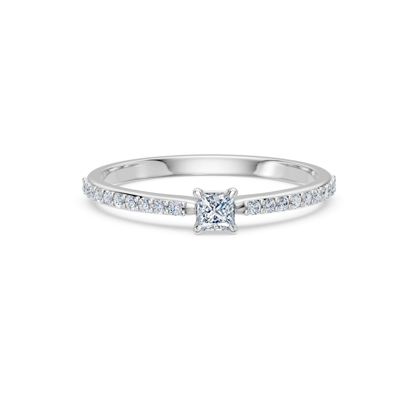 Solitaire Ring, 0.17 ct — 101-10116/2(3.0)PR