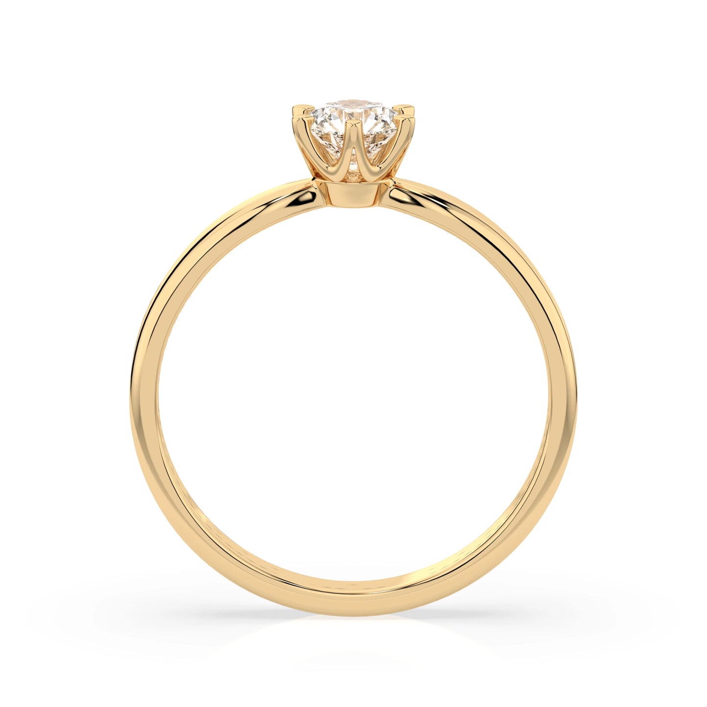 Solitaire Ring (Round), 0.3 ct — 101-10040(4.2)
