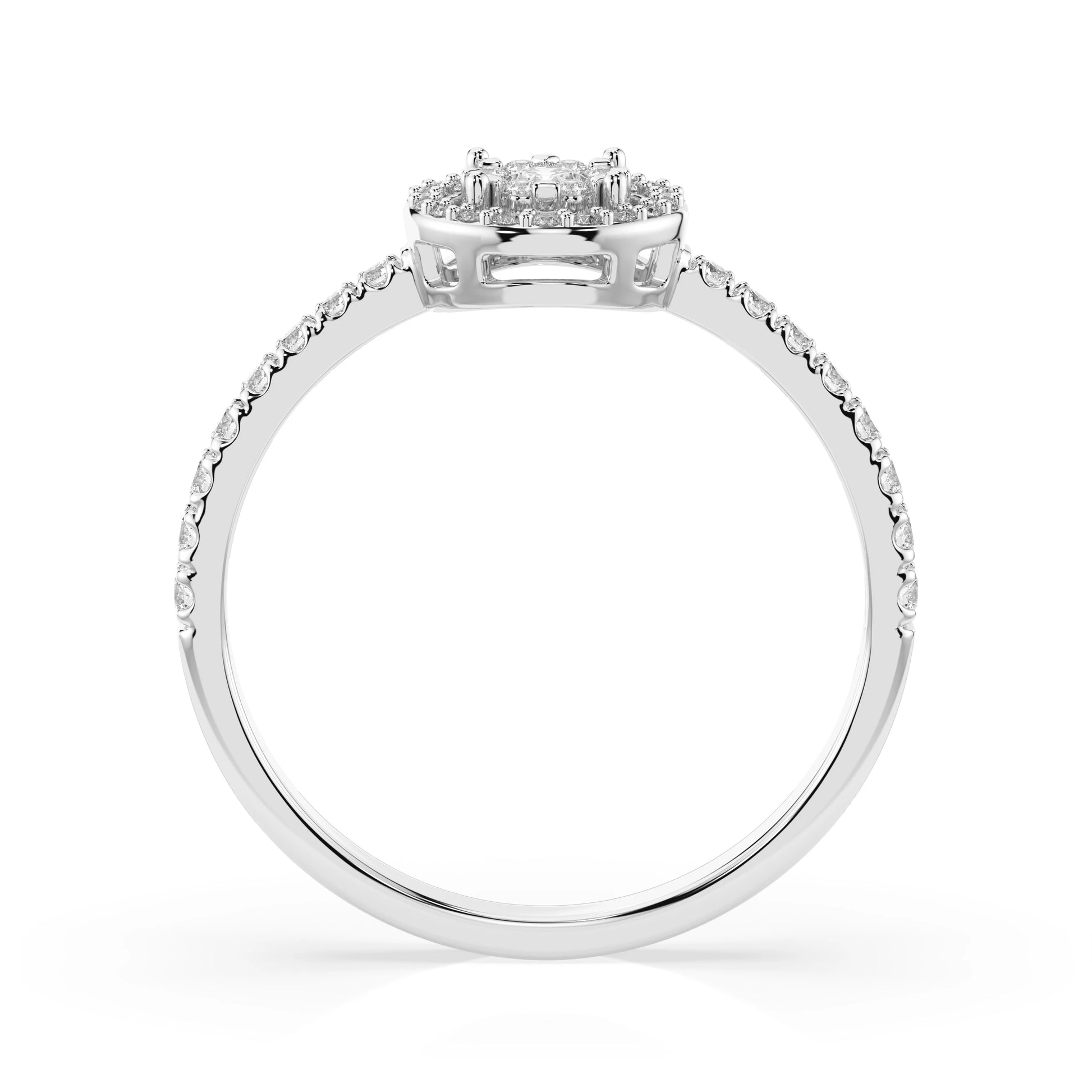 Illusion Ring (Round), 0.1 ct — 101-10018(3.0)
