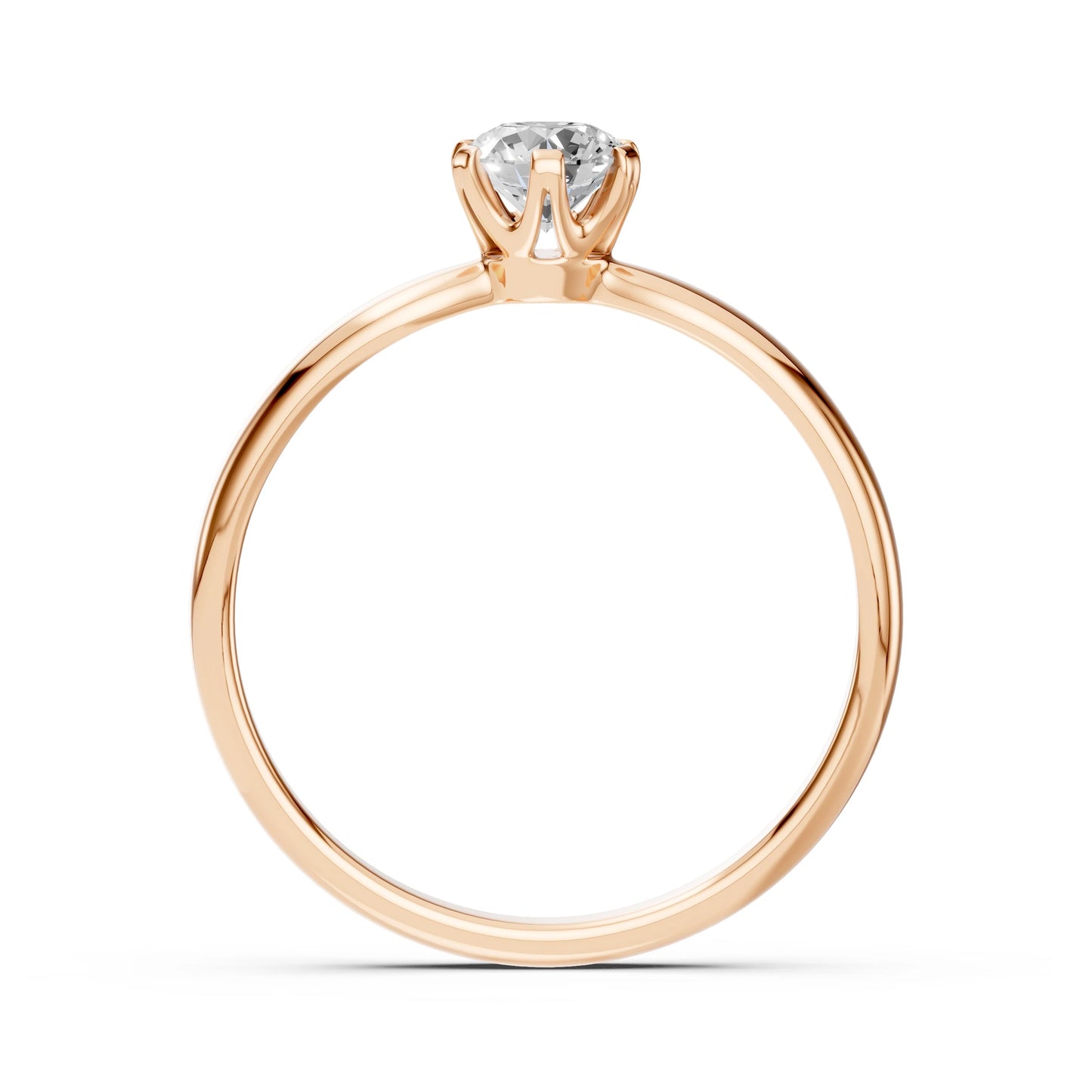 Solitaire Ring (Round), 0.4 ct — 101-10040(4.7)