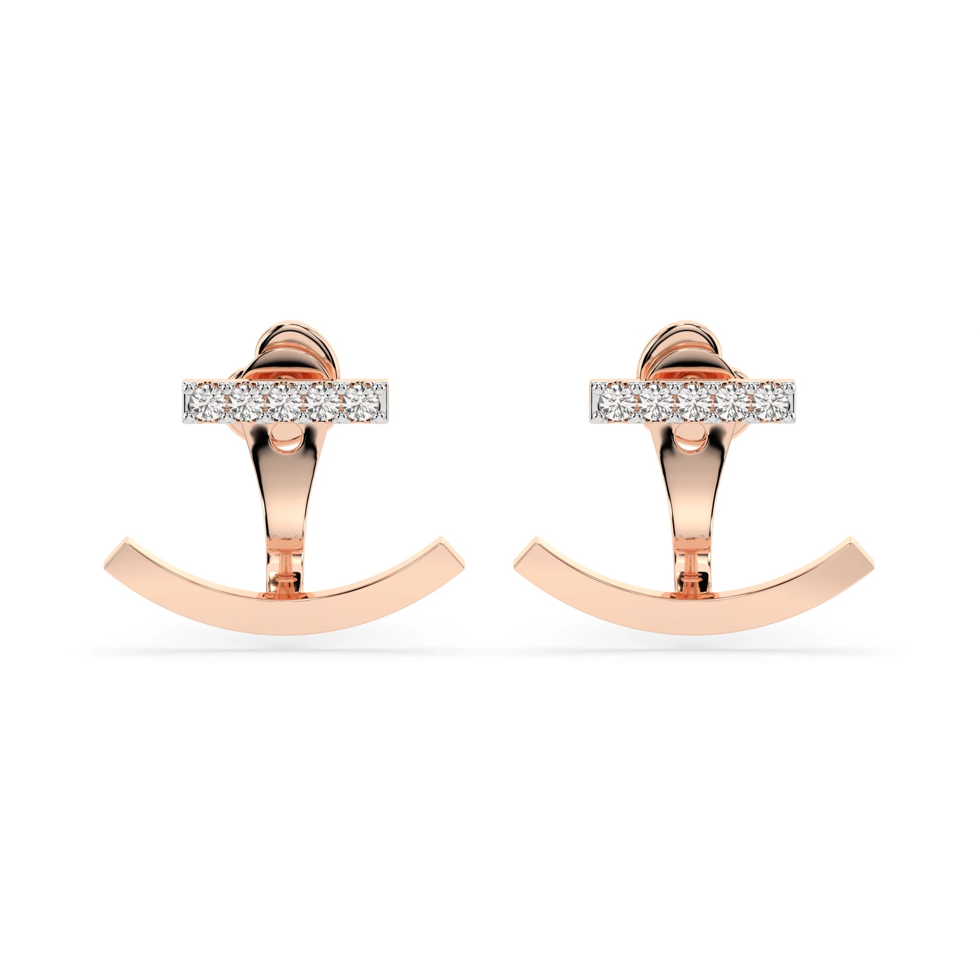 Minimalism Earring (Round), 0.15 ct — 102-10084