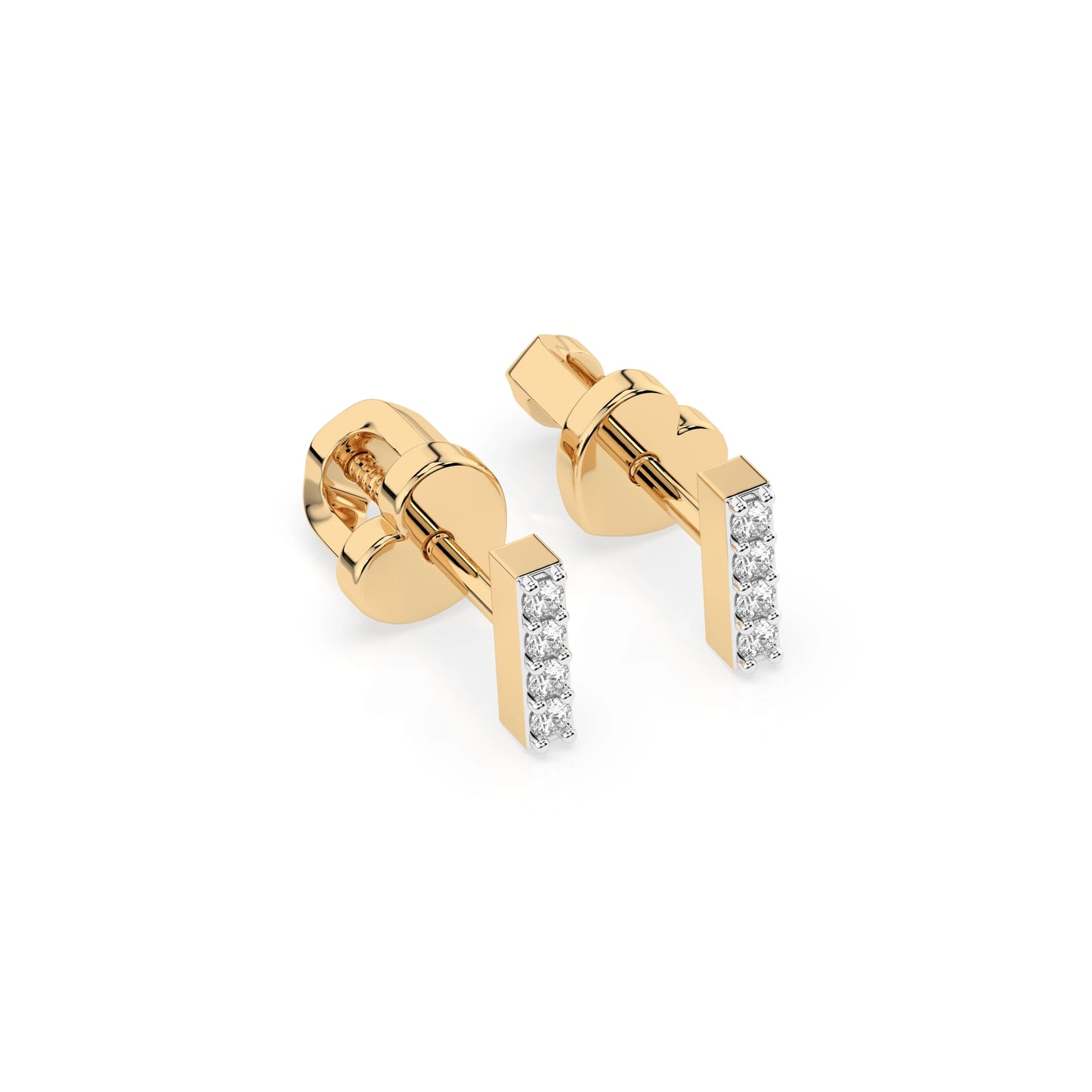 Minimalism Earring (Round), 0.08 ct — 102-10069