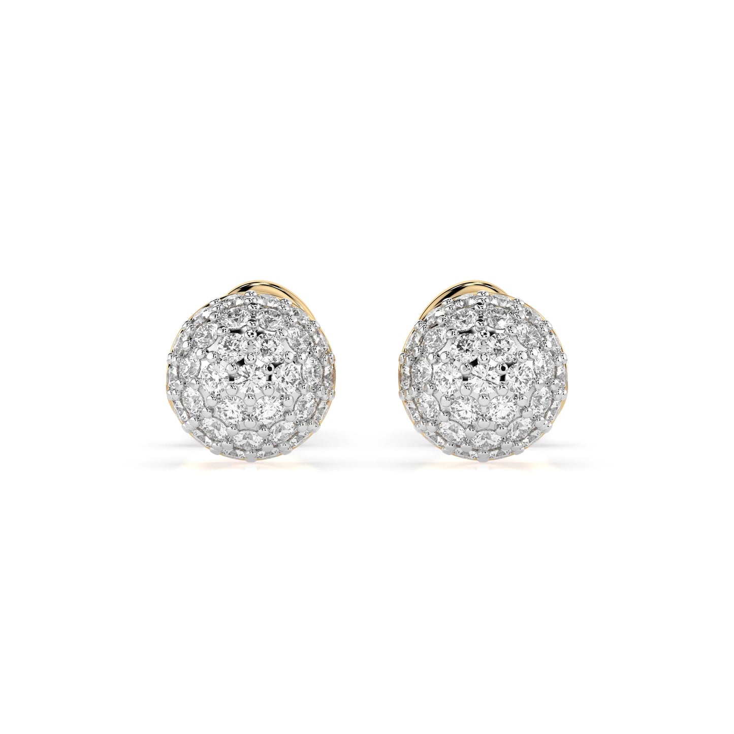 Illusion Earring (Round), 0.32 ct — 102-10090/1