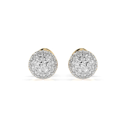 Illusion Earring (Round), 0.32 ct — 102-10090/1