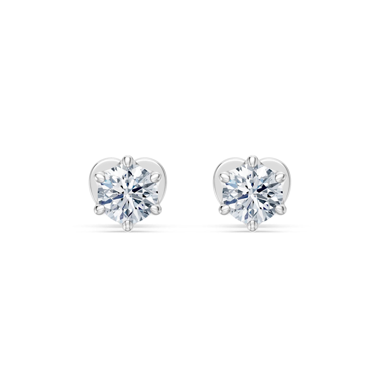 Solitaire Butterfly Earring, 0.6 ct — 102-10040/1(4.2)