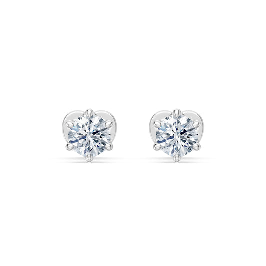 Solitaire Butterfly Earring, 0.6 ct — 102-10040/1(4.2)