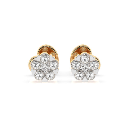 Illusion Earring (Round), 0.06 ct — 102-10015/2(2.0)