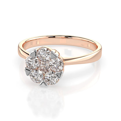 Illusion Ring (Round), 0.15 ct — 101-10015/1(3.4)