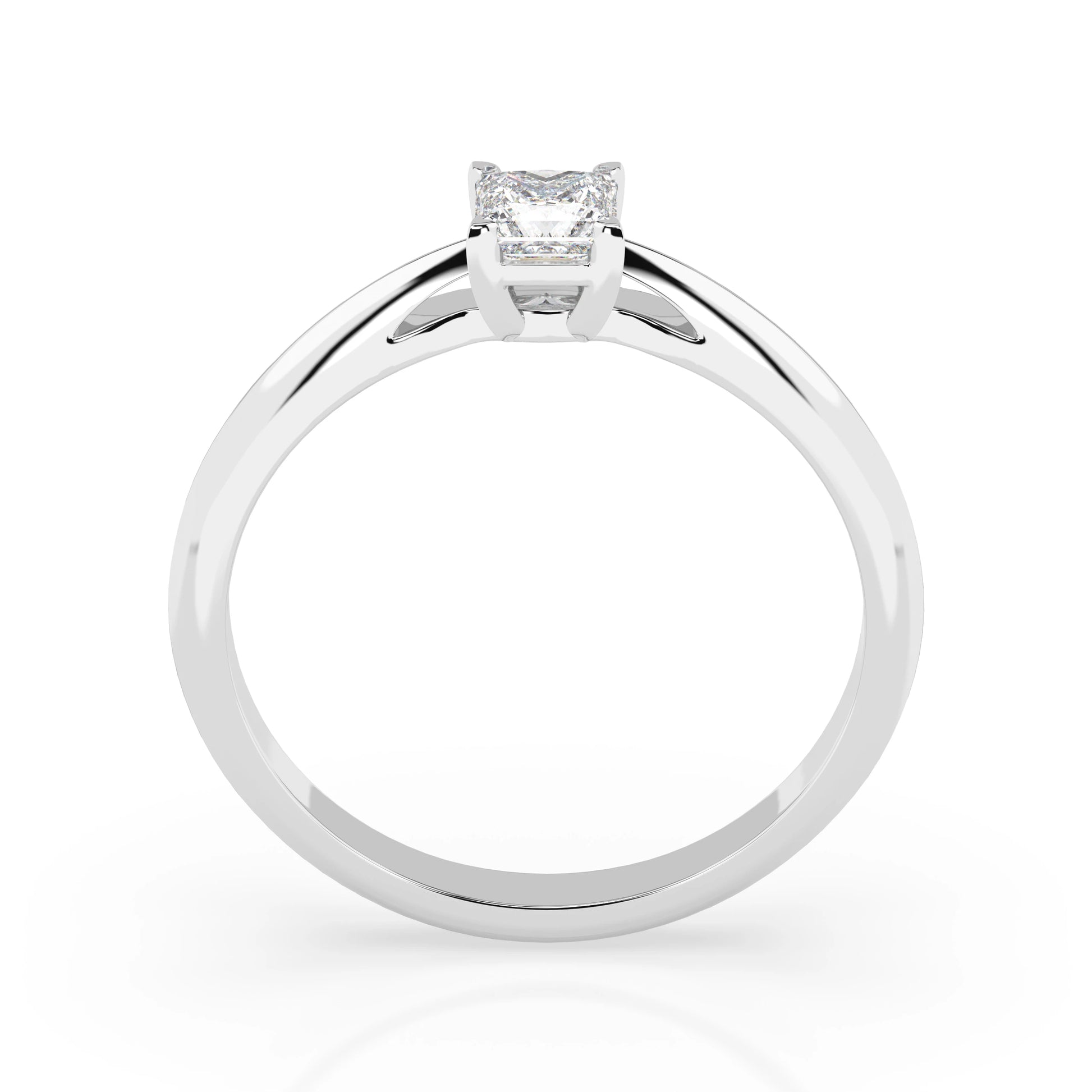 Solitaire Ring (Princess), 0.3 ct — 101-10190(0.30)PR
