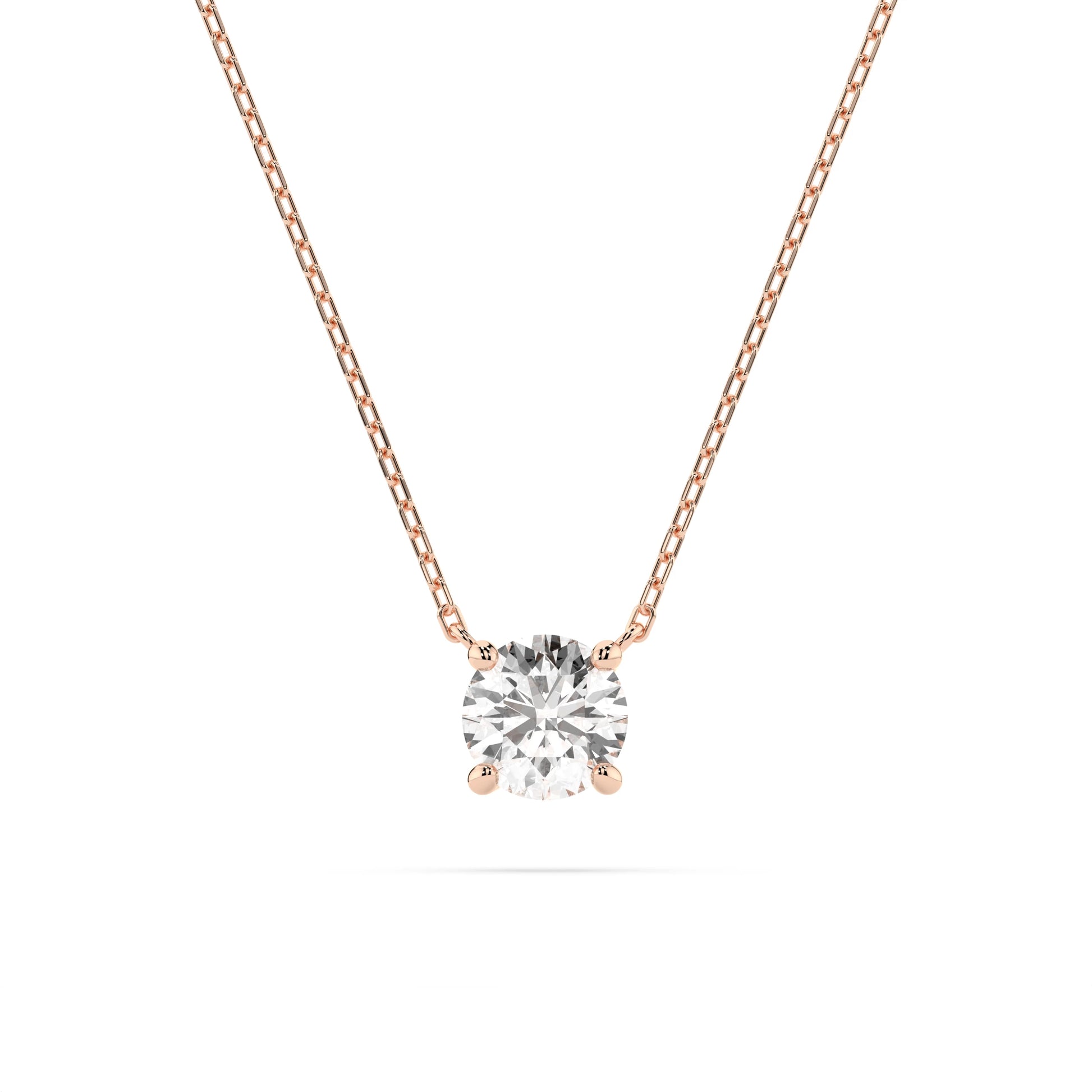 Solitaire Necklace (Round), 0.3 ct — 104-10040(4.2)