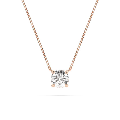 Solitaire Necklace (Round), 0.3 ct — 104-10040(4.2)