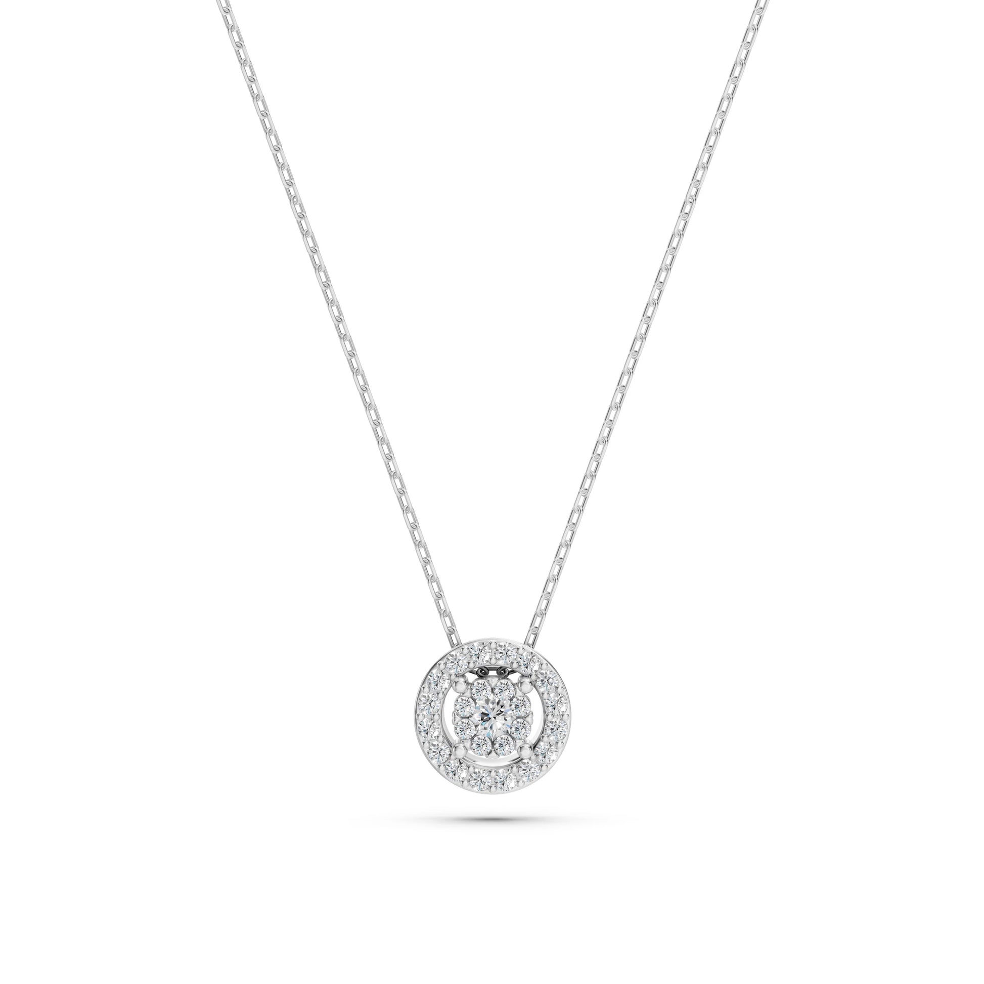 Illusion Necklace (Round), 0.03 ct — 104-10002(2.0)