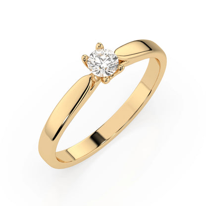 Solitaire Ring (Round), 0.15 ct — 101-10046(3.4)