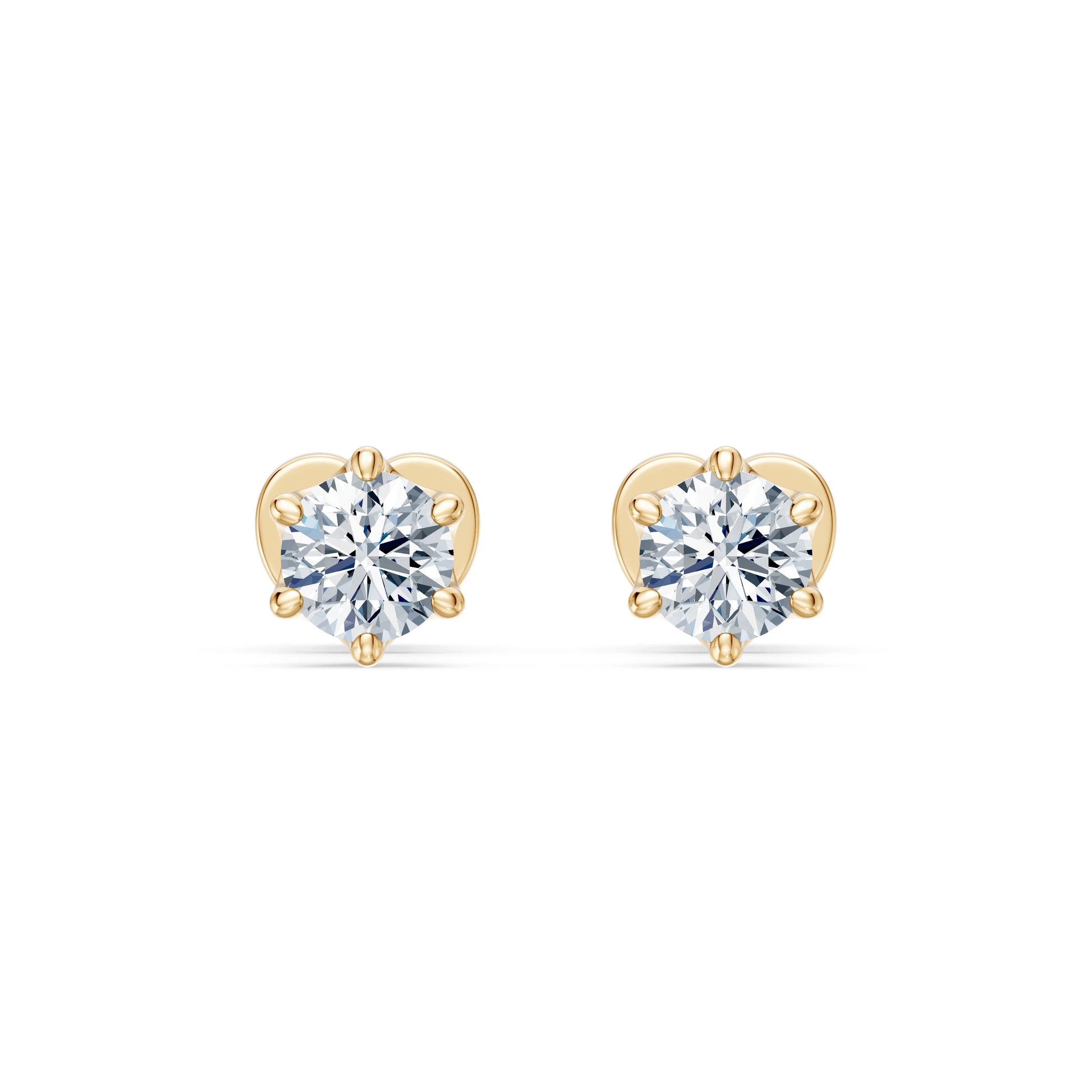 Solitaire Butterfly Earring, 0.6 ct — 102-10040/1(4.2)