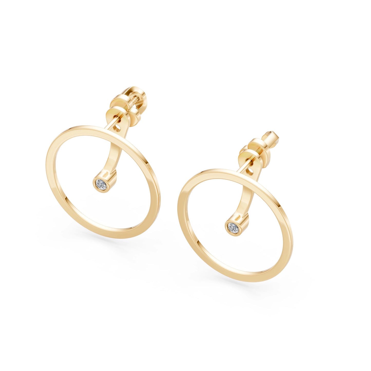 Minimalism Earring, 0.06 ct — 102-10077